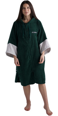 Accappatoio In Spugna Biologico Con Zip Integrale  Dryrobe  2026 ORGANICFZTRSG - Sycamore Green