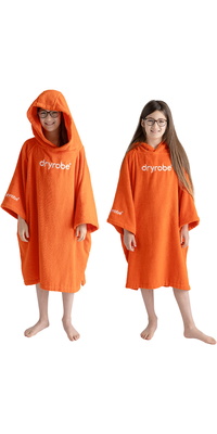 2026 Dryrobe Bambino Accappatoio In Spugna Biologica ORGANICJTCROR - Orange