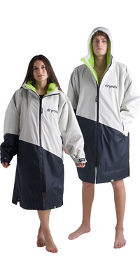 2026 Dryrobe Advance Accappatoio Da Spogliatoio A Maniche Lunghe DALSV3 - Antracite / Lime