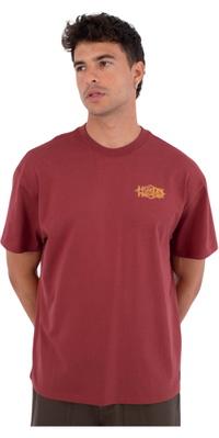 2026 Hurley Da Uomo Maglia Da Volo HSP26MMTS09553622 - Cherry Crimson