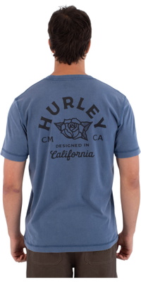 2026 Hurley Da Uomo Stampa Press Sider T-Shirt MTSEU00025317 - Grey Teal