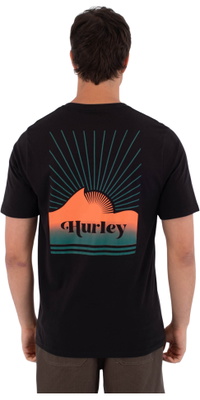 2026 Hurley Da Uomo Stampa Di Pressa Surfwar T-Shirt MTSEUED0020 - Black