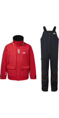 2026 Gill Da Uomo OS3 Coastal Tuta Da Vela Da Crociera OS34JOS33P - Rosso / Black