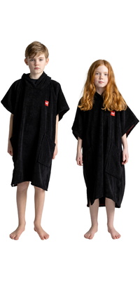 2026 Red Paddle Co Bambino Accappatoio In Spugna Poncho Accappatoio 002-009-006-0382- Stealth Black