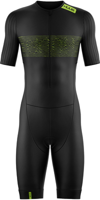 2026 HUUB Da Uomo Tuta Da Triathlon Contour CONTSBL - Black / Lime