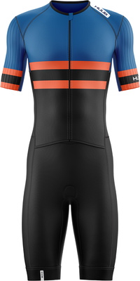 2026 HUUB Da Uomo Tri Band Pro Tri Suit TRIBPTSBO - Blue / Orange
