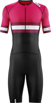 2026 HUUB Da Uomo Tri Band Pro Tri Suit TRIBPTSBW - Burgandy / Wine