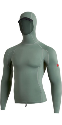 2026 Florence Marine X Gilet In Lycra Con Cappuccio E Maniche Lunghe FMSS00030 - Dark Sage
