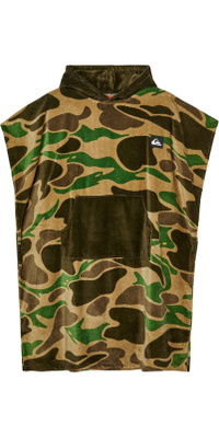 2026 Quiksilver Da Uomo Asciugamano Con Cappuccio AQYAA03233 - Kelp Garage Camo