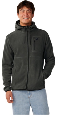 2026 Rip Curl Da Uomo Partito Polar Zip Thru Fleece 08VMFL - Charcoal Grey