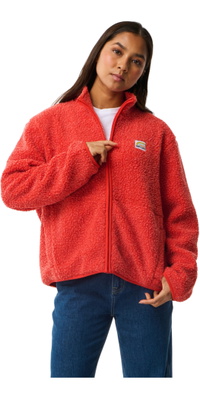 2026 Rip Curl Womens Every Day Polar Zip Thru Fleece 0B8WFL - Red