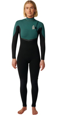 2026 Rip Curl Da Donna E-Bomb 5/3mm Zip Free Muta 16KWFS - Dark Green