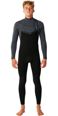 2026 Rip Curl Da Uomo E-Bomb 4/3mm Chest Zip Muta 17RMFS - Charcoal Grey
