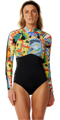 2026 Rip Curl Da Donna Nova Era UPF Manica Lunga Surfsuit 1B4WRV - Multi