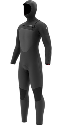 2026 Mystic Da Uomo Voltt 6/4/3mm Chest Zip Con Cappuccio Muta 35000.270000 - Black