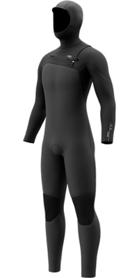 2026 Mystic Da Uomo Motion 5/3mm Chest Zip Con Cappuccio Muta 35000.270005 - Black