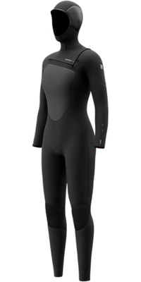 2026 Mystic Da Donna Gem 6/4/3mm Chest Zip Con Cappuccio Muta 35000.270015 - Black