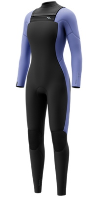 2026 Mystic Da Donna Haven 4/3mm Chest Zip Doppia Muta 35000.270046 - Iris Blue