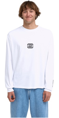 2026 Billabong Da Uomo Supporto OG Maglia A Manica Lunga T-Shirt EBYZT00666 - White