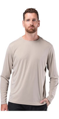 2026 Zhik Da Uomo UVActive Manica Lunga Tech Top ATP-0071-M-STN - Stone