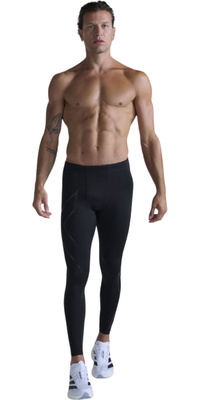 2026 2XU Mens Core Compression Tights MA3849B - Black / Black