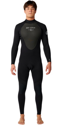 2026 Rip Curl Da Uomo Omega 5/3mm Back Zip Muta 18RMFS - Black