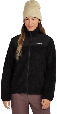 2026 ONeill Womens FwcCruz Fuzzy Full Zip Hyperfleece 1350107 - Black Out