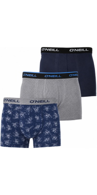 2025 ONeill Da Uomo Boxer Circle Surfer 3-Pack 203021155 - Circle Surfer / Grigio Chiaro Uomo