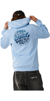 Rip Curl Mens Wettie Passage Icon Zip Thru Hoodie 0C7MFL - Blue Bell