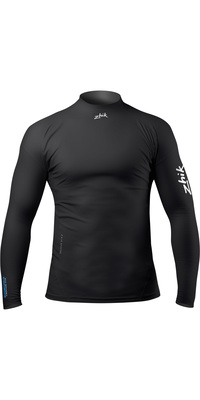 2026 Zhik Da Uomo Eco UPF50+ Spandex Long Sleeve Rash Guard DTP-0063 - Black