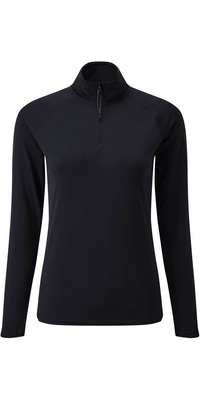 2026 Gill T-shirt Uv Tec A Manica Lunga Da Donna Con Zip Uv009w - Navy