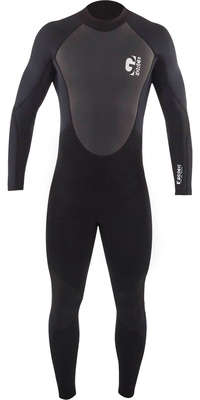 2026 Gul Bambino G-Force 3mm Back Zip Flatlock Muta GF1307-B7 - Black