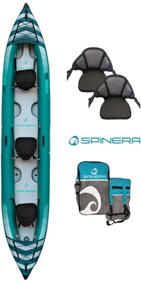 2026 Spinera Hybris 500 HDDS 3 Persone Kayak Con Borsa, 2 Pinne, 2 Posti Kayak SP-K-HYB-500 -.. Green