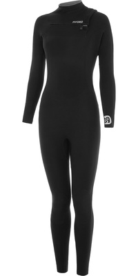 2025 Nyord Da Donna Furno Warmth 5/4mm Chest Zip Muta FWW54001 - Black