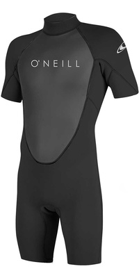 2025 O'Neill Da Uomo Reactor II 2mm Back Zip Shorty Muta 5041 - Black