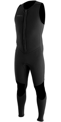 2026 ONeill Reactor II 1.5mm Neoprene Front Zip Long John Muta 5047 - Black