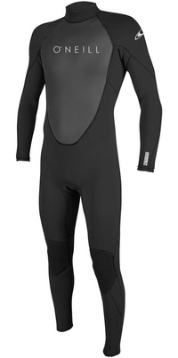 2025 ONeill Da Uomo Reactor II 3/2mm Back Zip Muta 5040 - Black