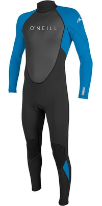 2025 ONeill Da Uomo Reactor II 3/2mm Back Zip Muta 5040 - Black / Ocean