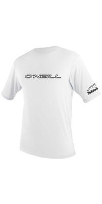 2026 O'neill Youth Skins Basic Manica Corta Rash Tee Bianco 3422