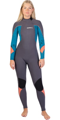 Gul Da Donna Response 3/2mm Gbs Back Zip Muta RE1232-C1 - Grey / Marbel