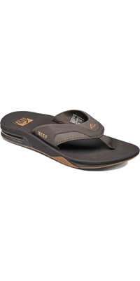 2026 Reef Da Uomo Infradito Fanning - Brown / Gomma