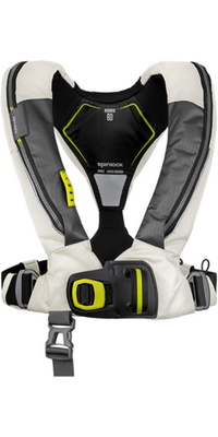 2026 Spinlock Deckvest 6D 170N Lifejacket With HRS System DWLJH6D - White
