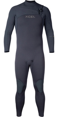 2026 XCEL Da Uomo Comp + 3/2mm Chest Zip Muta MN32CPC4 - Black