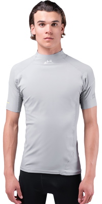 Zhik Da Uomo Eco Spandex UPF50+ Short Sleeve Top DTP-0067-M-PLT - Platinum