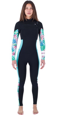Hurley Da Donna Plus Printed 3/2mm Chest Zip Muta WFS0012322 - Java Tropical
