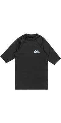 2025 Quiksilver Bambino Everyday Canottiera In Lycra A Manica Corta  AQBWR03064 Black