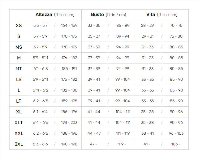 Mystic Mens Wetsuits 19 Mens Guida alle taglie