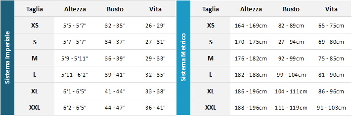 Mystic Mens Techincal Tops 22 0 Guida alle taglie